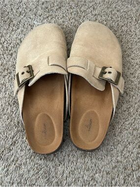 Suede Clogs